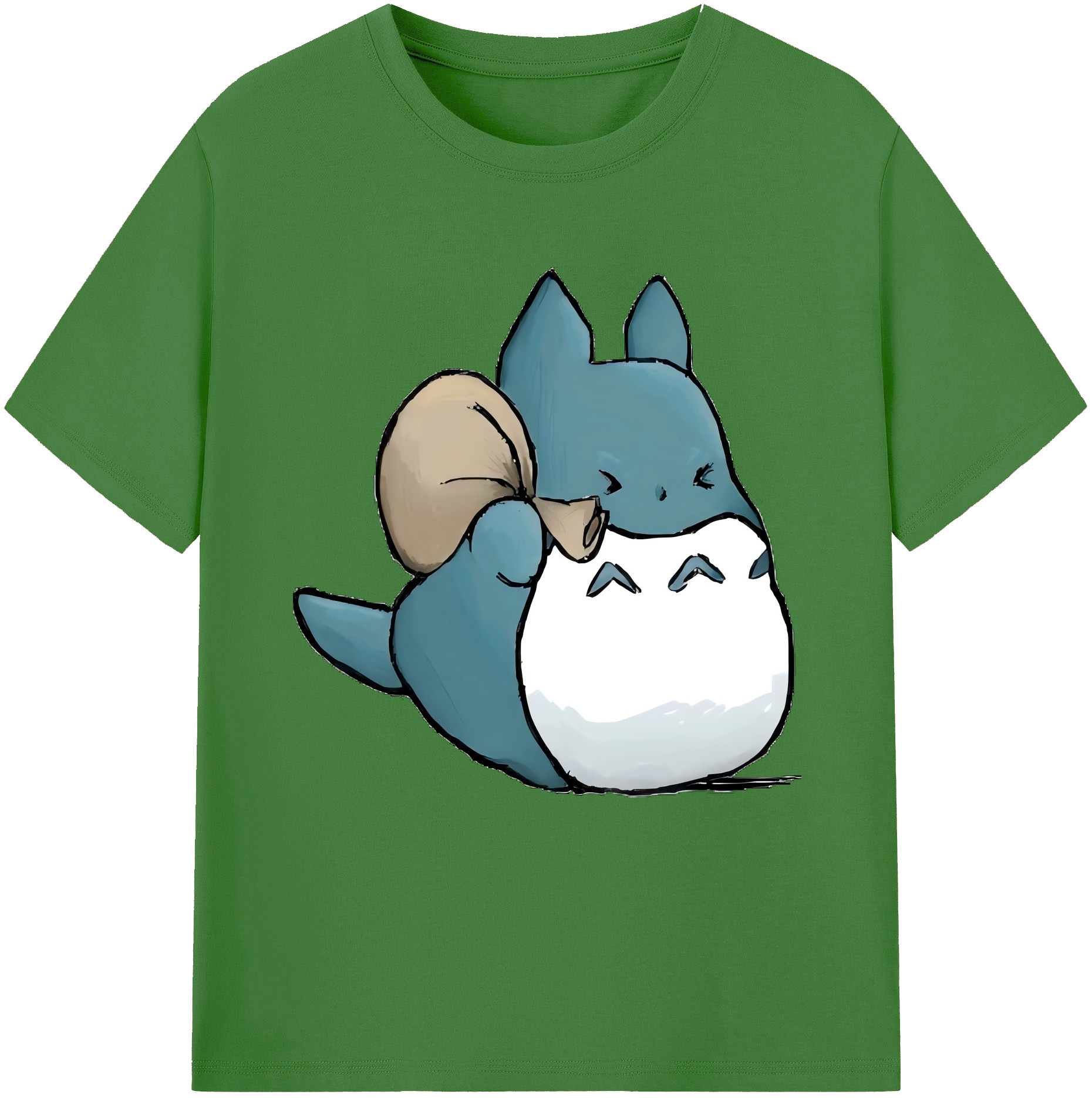 （画像用） となりのトトロ 草壁メイ 草壁サツキ My Neighbor Totoro Satsuki Kusakabe Mei Kusakabe レディースカジュアルプリントTシャツ（綿100％）